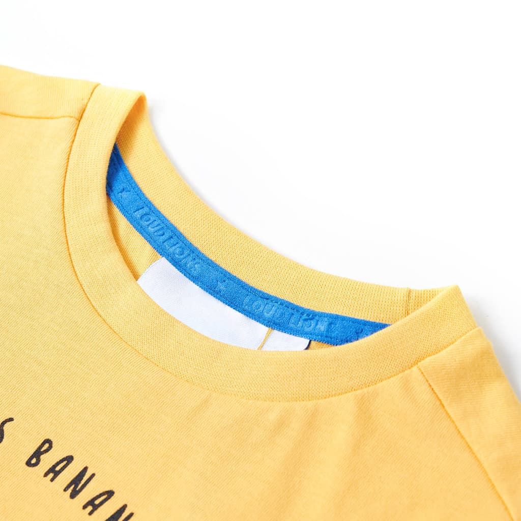 Kinder-T-Shirt Helles Ocker 104