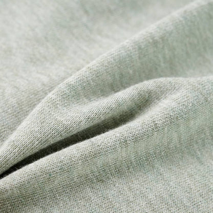 Kinder-Kapuzenpullover mit Reißverschluss Helles Khaki Melange 116