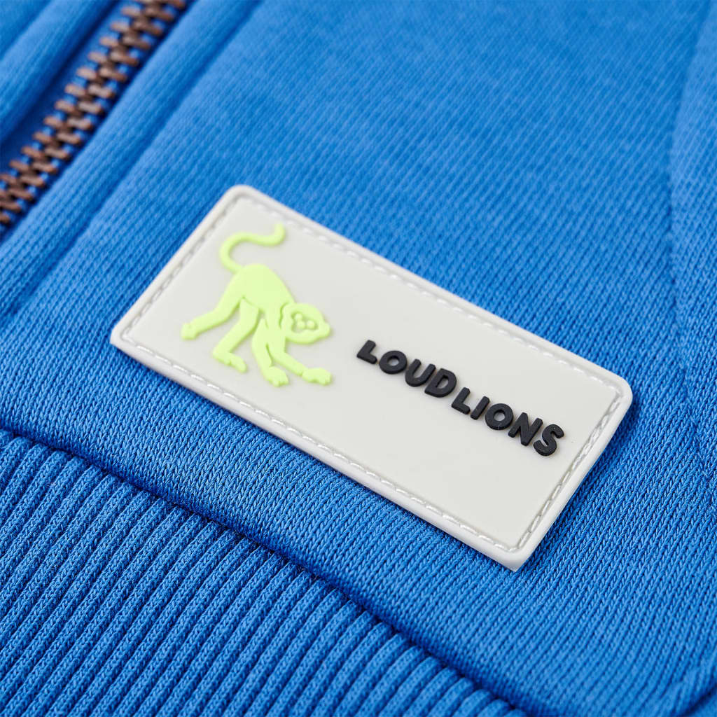 Kinder-Kapuzenpullover mit Reißverschluss Blau 104