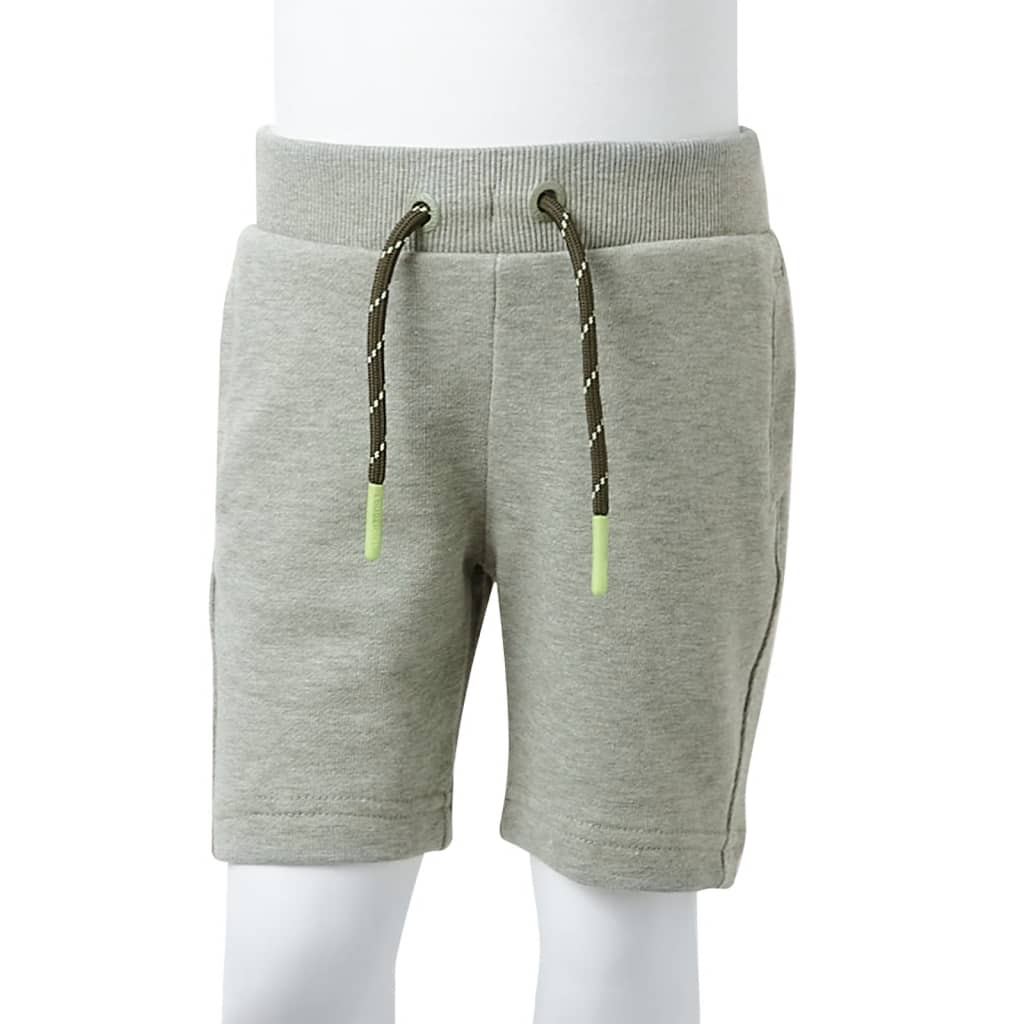 Kindershorts mit Kordelzug Hellkhaki Melange 116