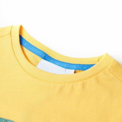 Kinder-T-Shirt Helles Ocker 104
