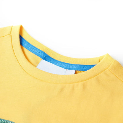 Kinder-T-Shirt Helles Ocker 128