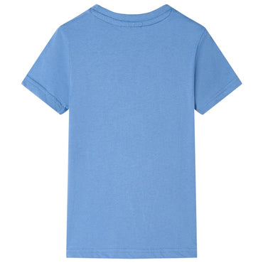 Kinder-T-Shirt Mittelblau 128