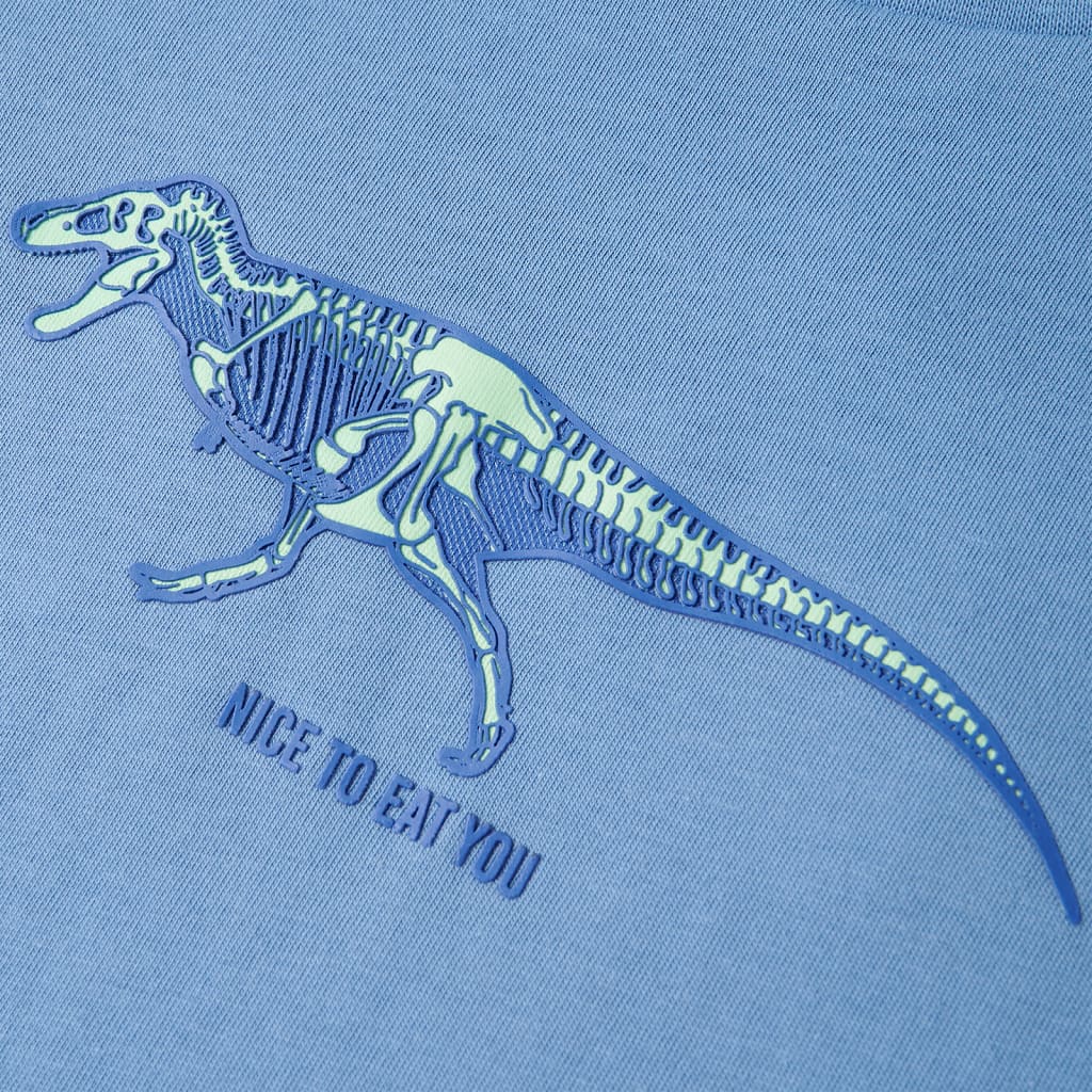 Kinder-T-Shirt Mittelblau 128