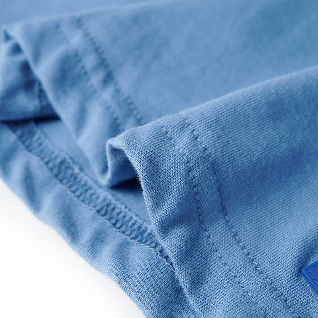 Kinder-T-Shirt Mittelblau 128