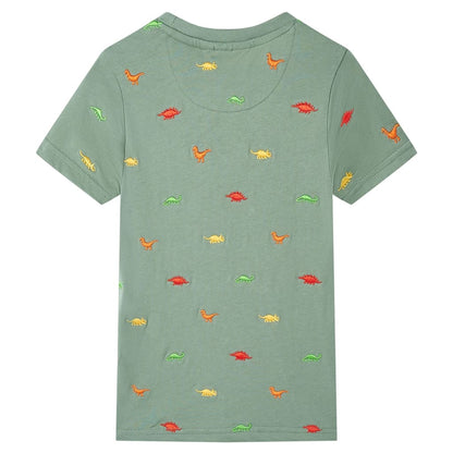 Kinder-Kurzarmshirt Khaki 104