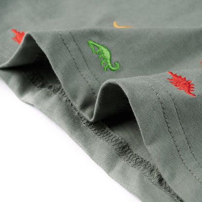 Kinder-Kurzarmshirt Khaki 128