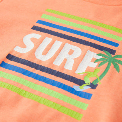 Kinder-T-Shirt Neonorange 140