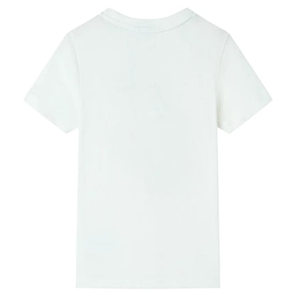 Kinder-Kurzarmshirt Ecru 116