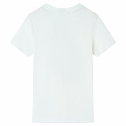 Kinder-Kurzarmshirt Ecru 140