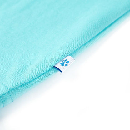 Kinder-Kurzarmshirt Aquablau 116