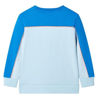 Kinder-Sweatshirt Knallblau und Hellblau 104