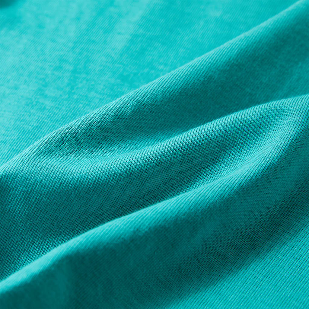 Kinder-Kurzarmshirt Dunkles Minzgrün 140