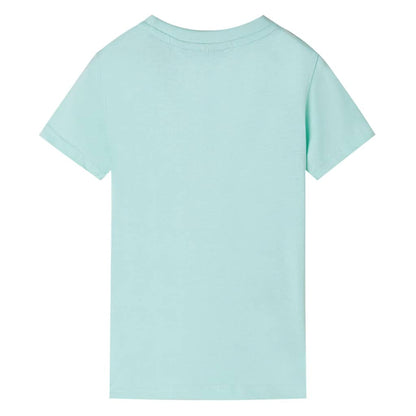 T-shirt enfant vert menthe clair 140