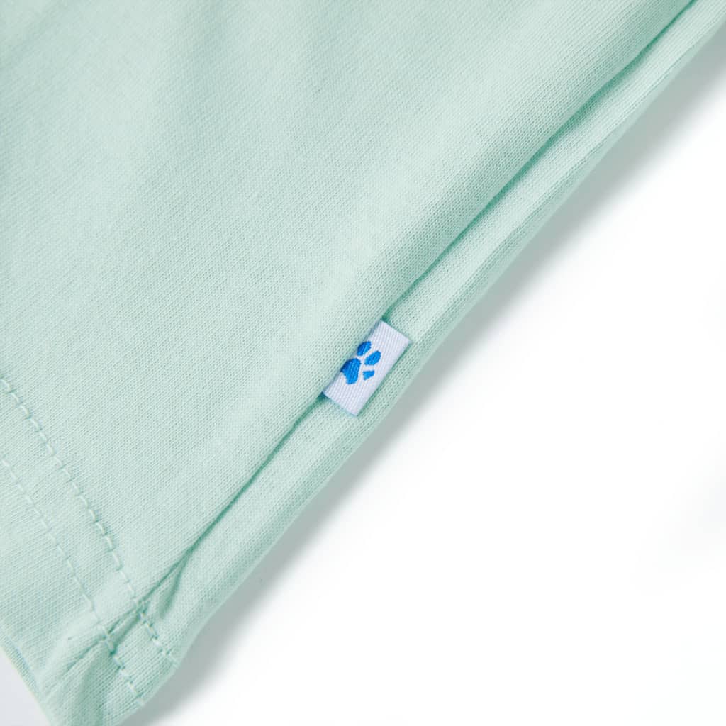 T-shirt enfant vert menthe clair 140