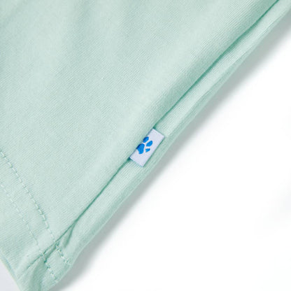 T-shirt enfant vert menthe clair 140