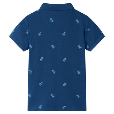 Kinder-Poloshirt Dunkelblau 128