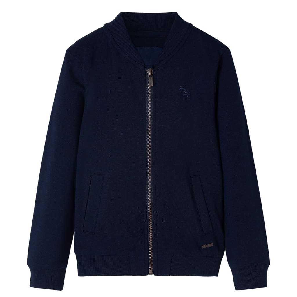 Sweat-shirt zippé enfant Marine 116