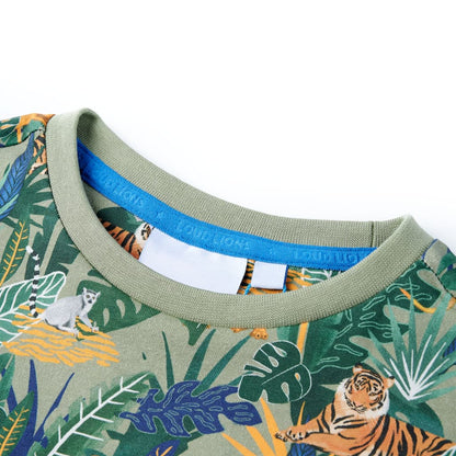 Kinder-Kurzarmshirt Mehrfarbig 140