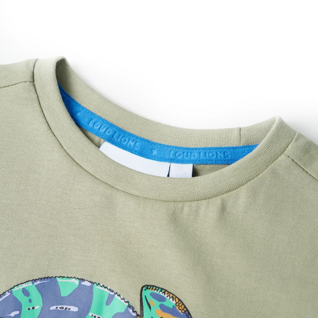 Kinder-Kurzarmshirt Hellkhaki 104