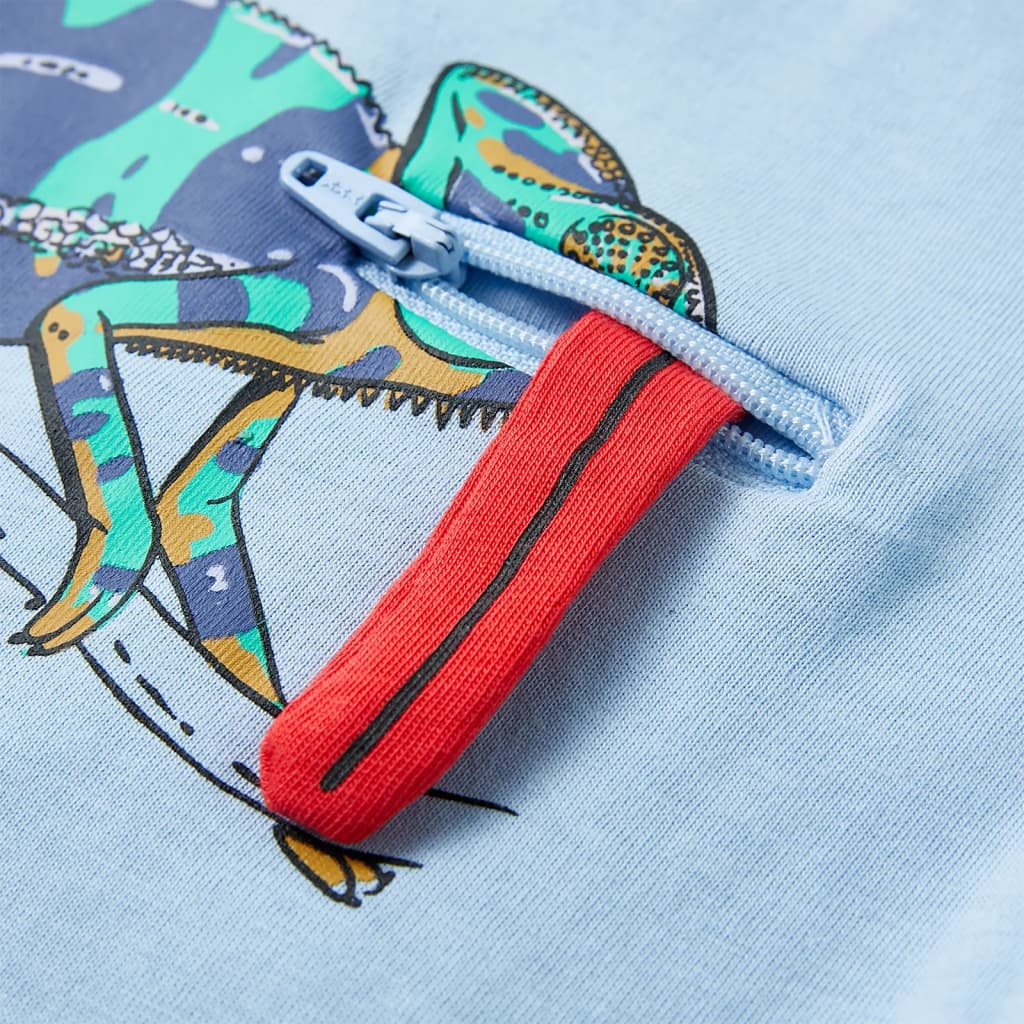 Kinder-Kurzarmshirt Hellblau 128
