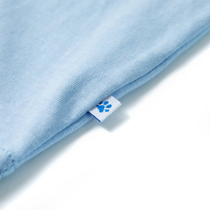 Kinder-Kurzarmshirt Hellblau 128