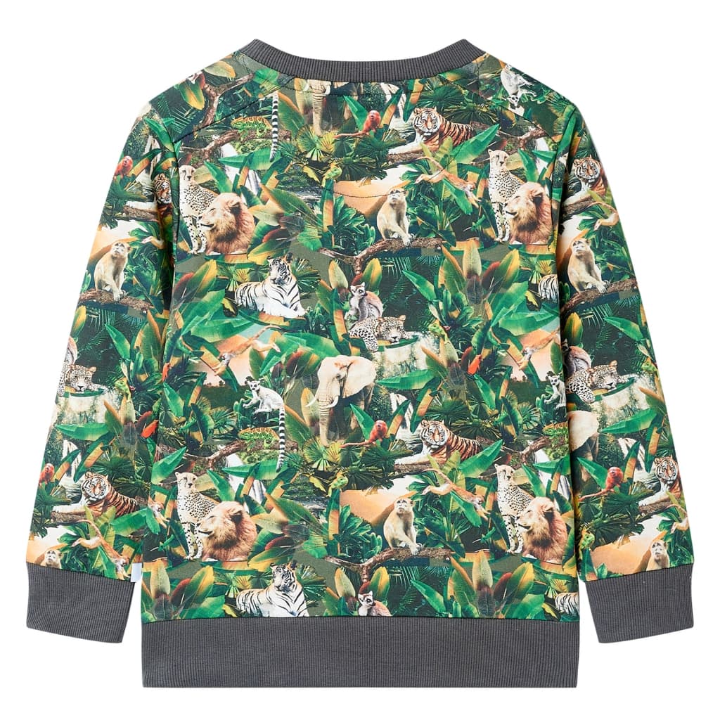 Kinder-Sweatshirt Dschungel-Motiv 104