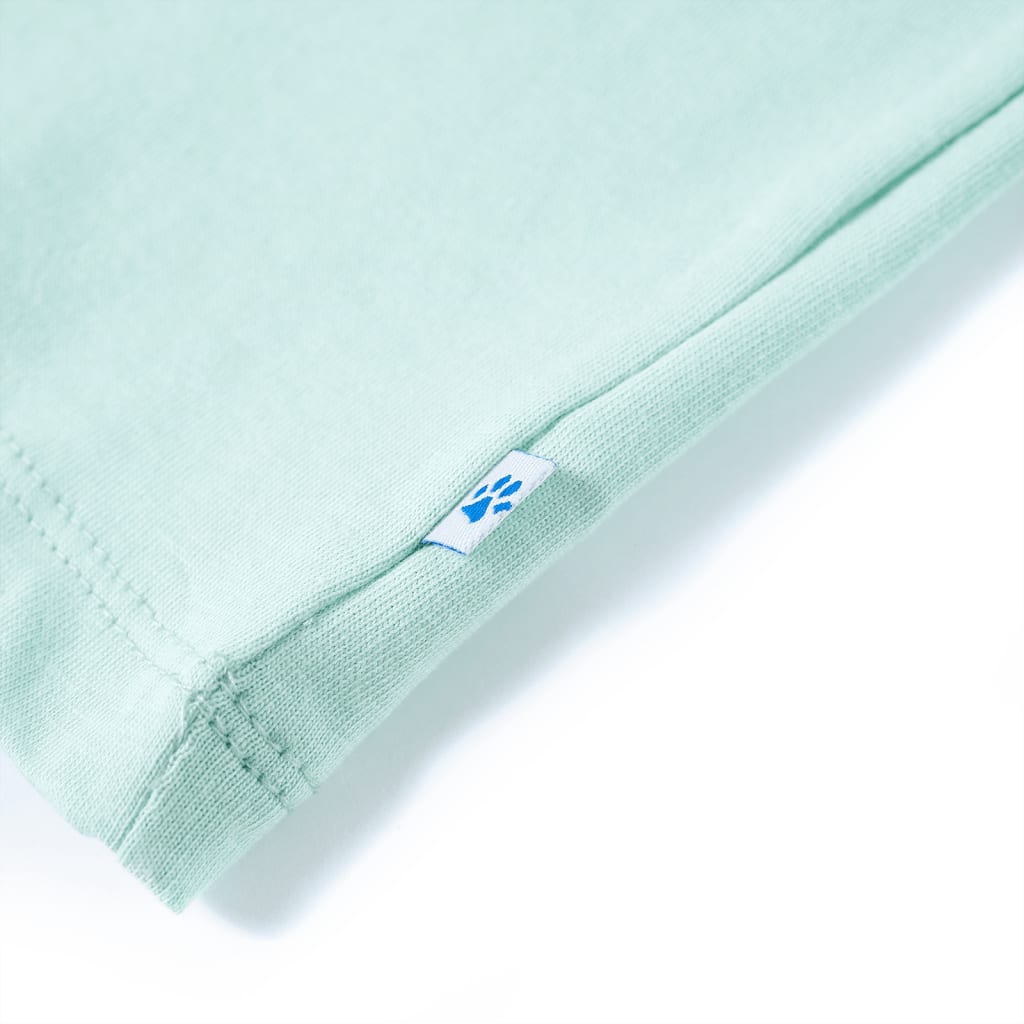 Kinder-T-Shirt Helles Minzgrün 104