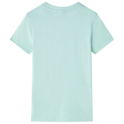 T-shirt enfant vert menthe clair 116