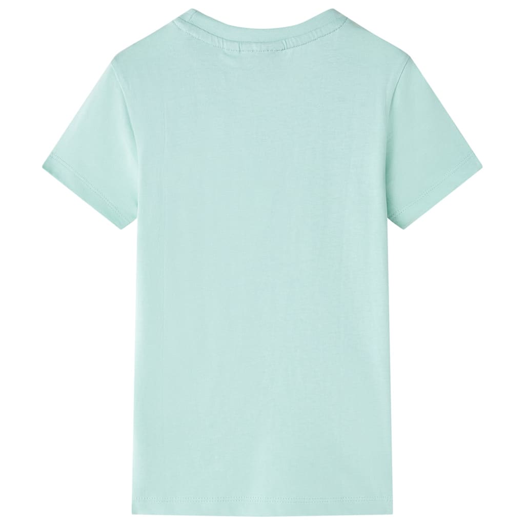 Kinder-T-Shirt Helles Minzgrün 128