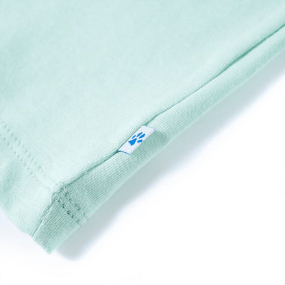 Kinder-T-Shirt Helles Minzgrün 128