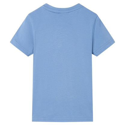Kinder-T-Shirt Mittelblau 128