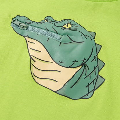 Kinder-T-Shirt Limette 116