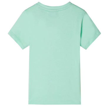 Kinder-Kurzarmshirt Hellgrün 116