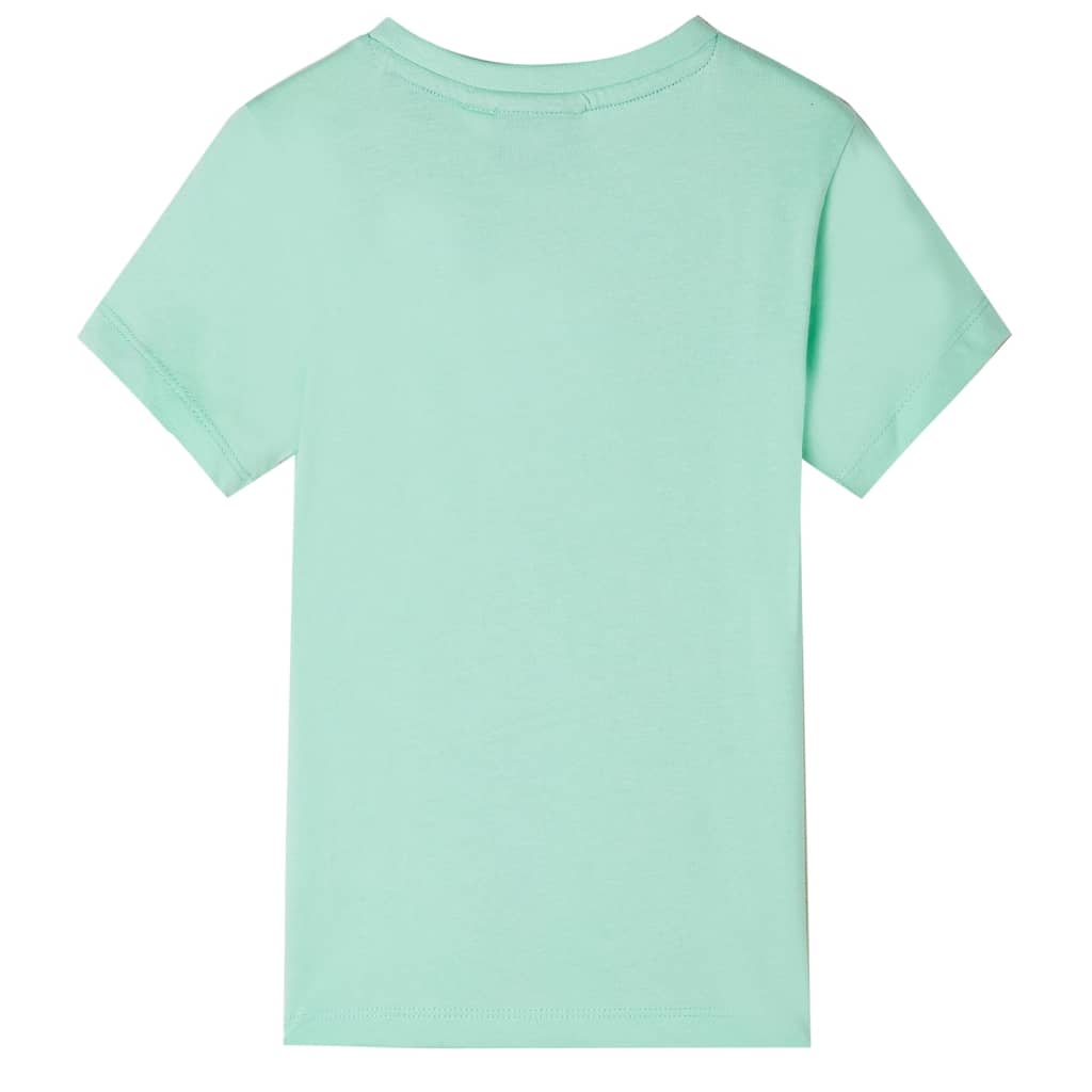 Kinder-Kurzarmshirt Hellgrün 140