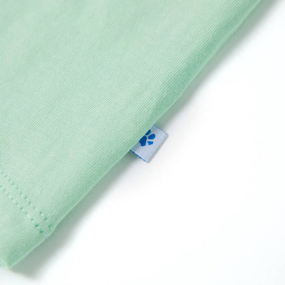 Kinder-Kurzarmshirt Hellgrün 140