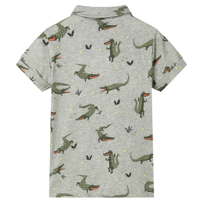 Kinderhemd Helles Khaki Melange 116