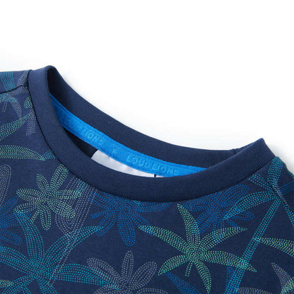 T-shirt enfant bleu marine 104