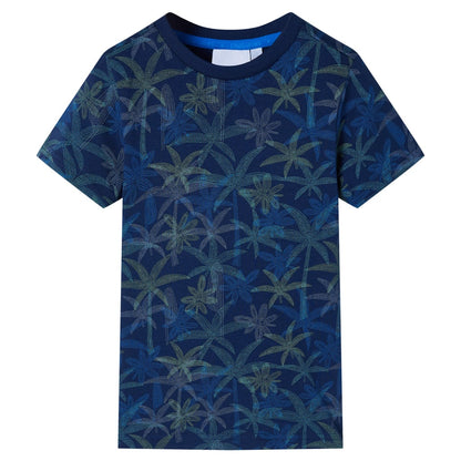 T-shirt enfant bleu marine 128