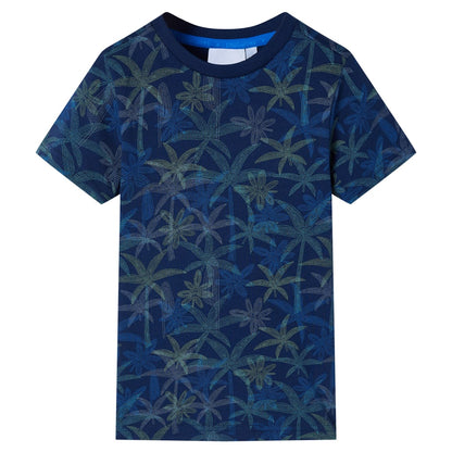 T-shirt enfant bleu marine 140