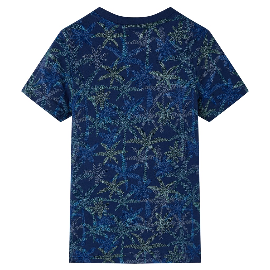 T-shirt enfant bleu marine 140