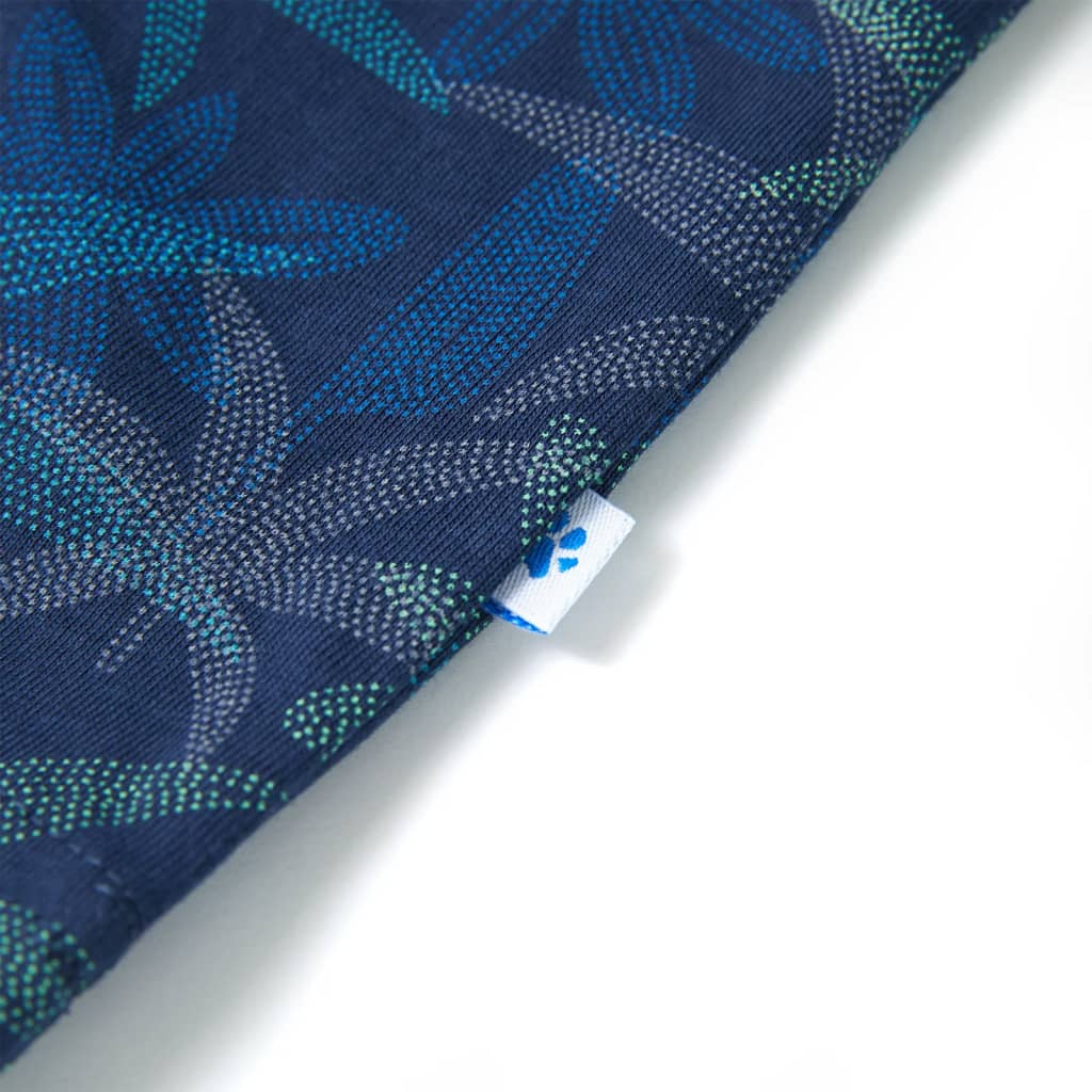 T-shirt enfant bleu marine 140