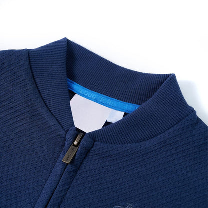 Kinder-Sweatshirt mit Reißverschluss Marineblau 104