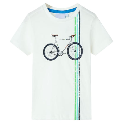 T-shirt à manches courtes enfant écru 140