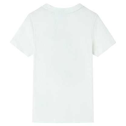 T-shirt à manches courtes enfant écru 140