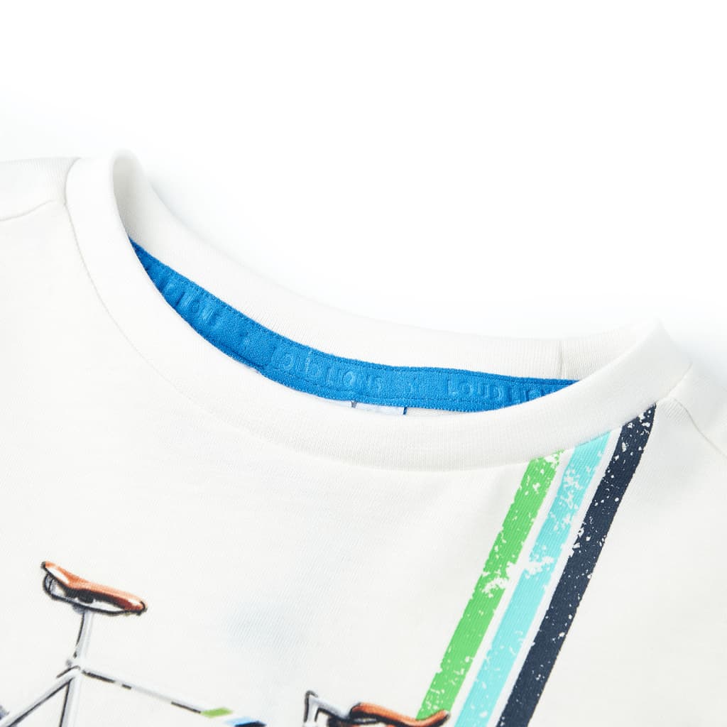 T-shirt à manches courtes enfant écru 140