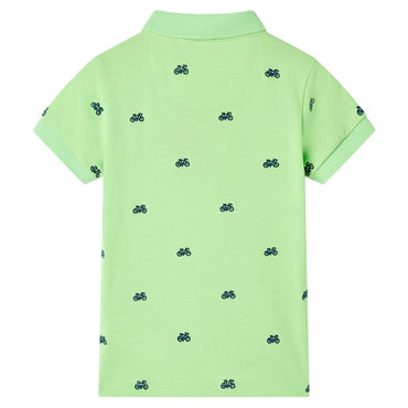 Kinder-Poloshirt Neongrün 128