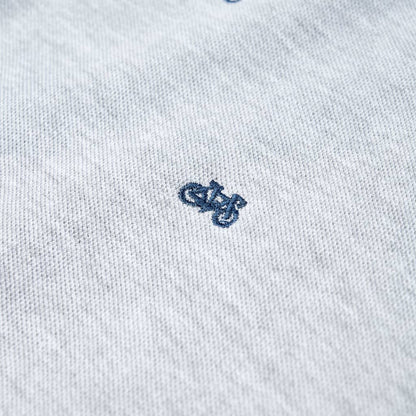 Polo-shirt enfant gris chiné 116