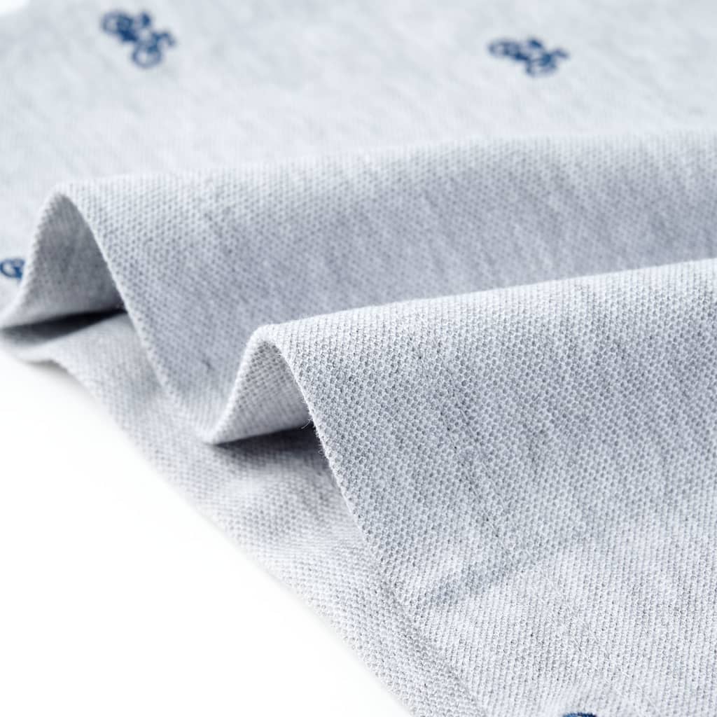 Polo-shirt enfant gris chiné 116