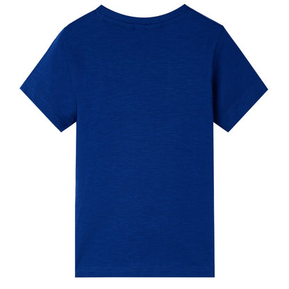 Kinder-Kurzarmshirt Dunkelblau 116